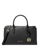 Michael Michael Kors Arden Medium Top-Zip Satchel Black