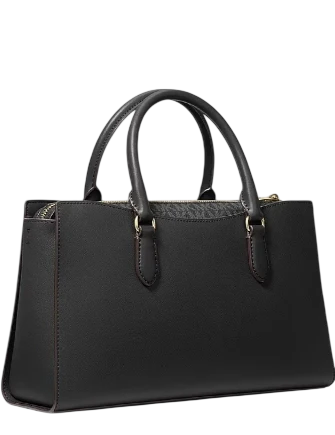 Michael Michael Kors Arden Medium Top-Zip Satchel Black