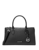 Michael Michael Kors Arden Medium Top-Zip Satchel Black