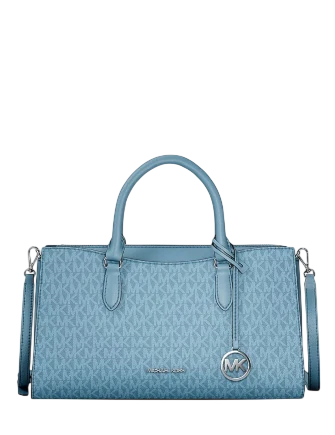 Michael Michael Kors Arden Medium Top-Zip Satchel Denim