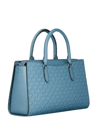 Michael Michael Kors Arden Medium Top-Zip Satchel Denim