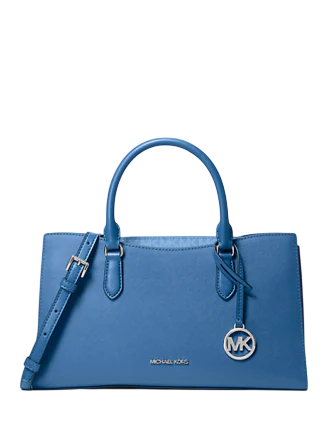 Michael Michael Kors Arden Medium Top-Zip Satchel Galaxy Blue
