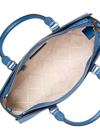 Michael Michael Kors Arden Medium Top-Zip Satchel Galaxy Blue