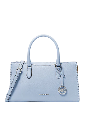 Michael Michael Kors Arden Medium Top-Zip Satchel Pale Ocean