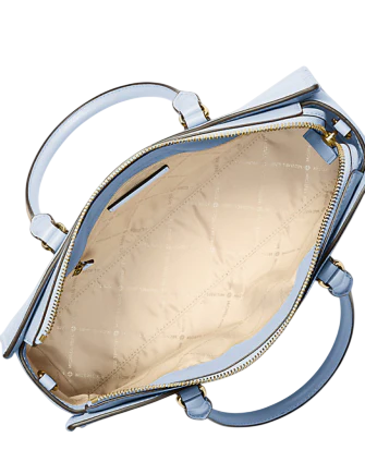 Michael Michael Kors Arden Medium Top-Zip Satchel Pale Ocean