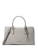 Michael Michael Kors Arden Medium Top-Zip Satchel Pearl Grey