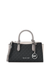 Michael Michael Kors Arden Small Color-Block Signature Logo Messenger Bag Black