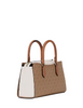 Michael Michael Kors Arden Small Color-Block Signature Logo Messenger Bag Camel