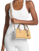 Michael Michael Kors Arden Small Color-Block Signature Logo Messenger Bag  Honeywheat 