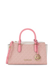 Michael Michael Kors Arden Small Color-Block Signature Logo Messenger Bag Powder Blush