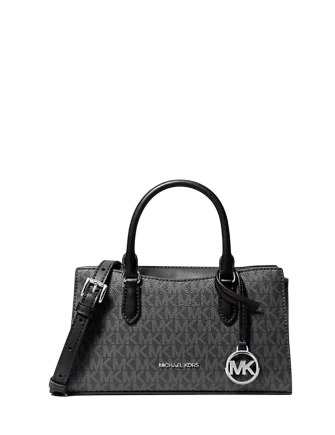 Michael Michael Kors Arden Small Signature Logo Messenger Bag Black