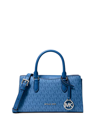 Michael Michael Kors Arden Small Signature Logo Messenger Bag Galaxy Blue