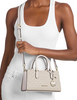 Michael Michael Kors Arden Small Signature Logo Messenger Bag  Light Cream 