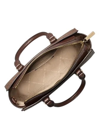 Michael Michael Kors Arden Small Signature Logo Messenger Bag Nutmeg