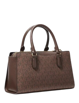 Michael Michael Kors Arden Small Signature Logo Messenger Bag Nutmeg