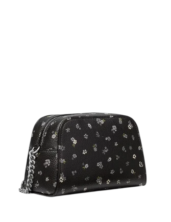 Michael Michael Kors Ashton Extra-Small Floral Printed Camera Crossbody Bag Black