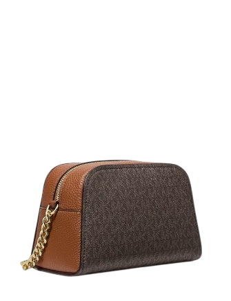 Michael Michael Kors Ashton Extra-Small Signature Logo Camera Crossbody Bag Brown