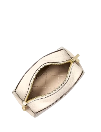 Michael Michael Kors Ashton Extra-Small Signature Logo Camera Crossbody Bag Light Cream