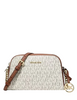 Michael Michael Kors Ashton Extra-Small Signature Logo Camera Crossbody Bag Vanilla
