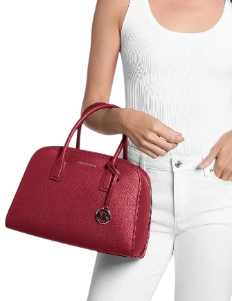 Michael Michael Kors Ashton Medium Satchel Maroon