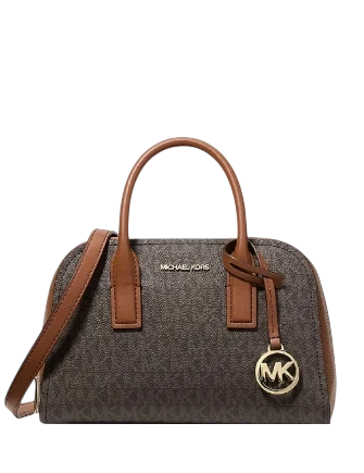 Michael Michael Kors Ashton Small Signature Logo Messenger Bag Brown