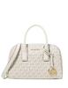 Michael Michael Kors Ashton Small Signature Logo Messenger Bag Light Cream