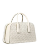 Michael Michael Kors Ashton Small Signature Logo Messenger Bag Light Cream