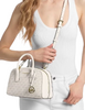 Michael Michael Kors Ashton Small Signature Logo Messenger Bag Light Cream