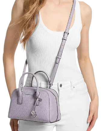 Michael Michael Kors Ashton Small Signature Logo Messenger Bag Lilac