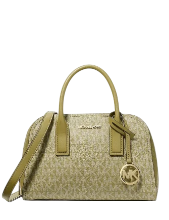 Michael Michael Kors Ashton Small Signature Logo Messenger Bag Oregano