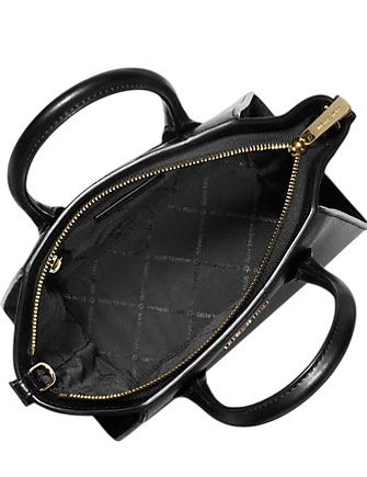 Michael Michael Kors Avril Small Pebbled Leather Satchel Black