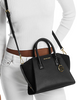 Michael Michael Kors Avril Small Pebbled Leather Satchel Black