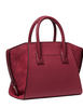 Michael Michael Kors Avril Small Pebbled Leather Satchel Cherry