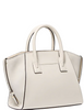 Michael Michael Kors Avril Small Pebbled Leather Satchel Light Cream 