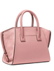 Michael Michael Kors Avril Small Pebbled Leather Satchel Powder Blush 