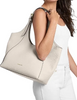 Michael Michael Kors Bernie Large Pebbled Leather Tote Bag Light Cream