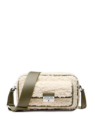 Michael Michael Kors Bradshaw Extra-Small Faux Shearling Camera Crossbody Bag