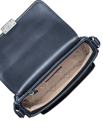 Michael Michael Kors Bradshaw Medium Signature Logo Messenger Bag Admiral