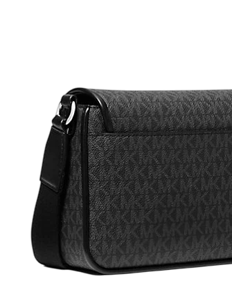 Michael Michael Kors Bradshaw Medium Signature Logo Messenger Bag Black