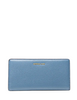 Michael Michael Kors Bryant Large Pebbled Leather Snap-Front Wallet French Blue