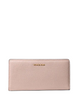Michael Michael Kors Bryant Large Pebbled Leather Snap-Front Wallet Soft Pink