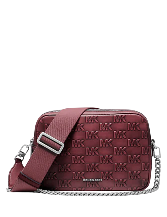 Michael Michael Kors Bryant Medium Burnished Leather Camera Crossbody Bag