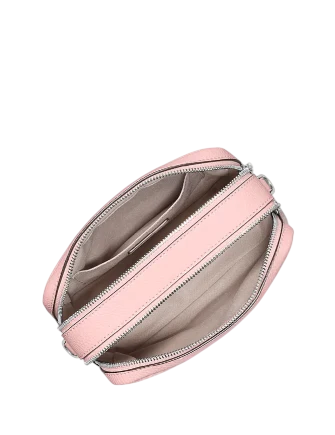 Michael Michael Kors Bryant Medium Signature Logo Camera Crossbody Bag Smokey Rose