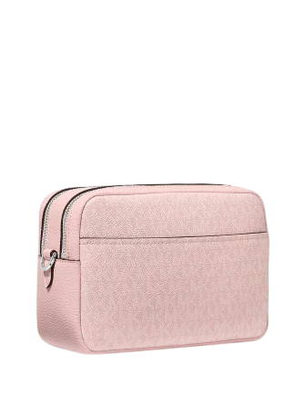Michael Michael Kors Bryant Medium Signature Logo Camera Crossbody Bag Smokey Rose