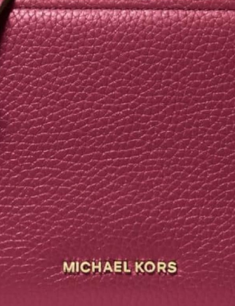 Michael Michael Kors Bryant Small Pebbled Leather Convertible Pochette Berry