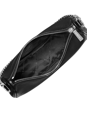 Michael Michael Kors Carmela Medium Pebbled Leather Convertible Crossbody Bag Black