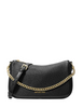 Michael Michael Kors Carmela Medium Pebbled Leather Convertible Crossbody Bag Black