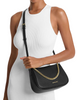 Michael Michael Kors Carmela Medium Pebbled Leather Convertible Crossbody Bag Black