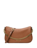 Michael Michael Kors Carmela Medium Pebbled Leather Convertible Crossbody Bag Luggage