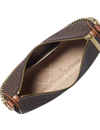 Michael Michael Kors Carmela Medium Signature Logo Convertible Crossbody Bag Brown